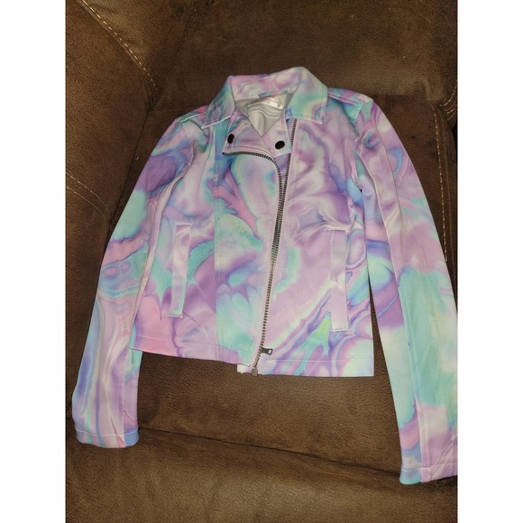 Justice Other - Justice tie dye swirl‎ coat jacket size 10